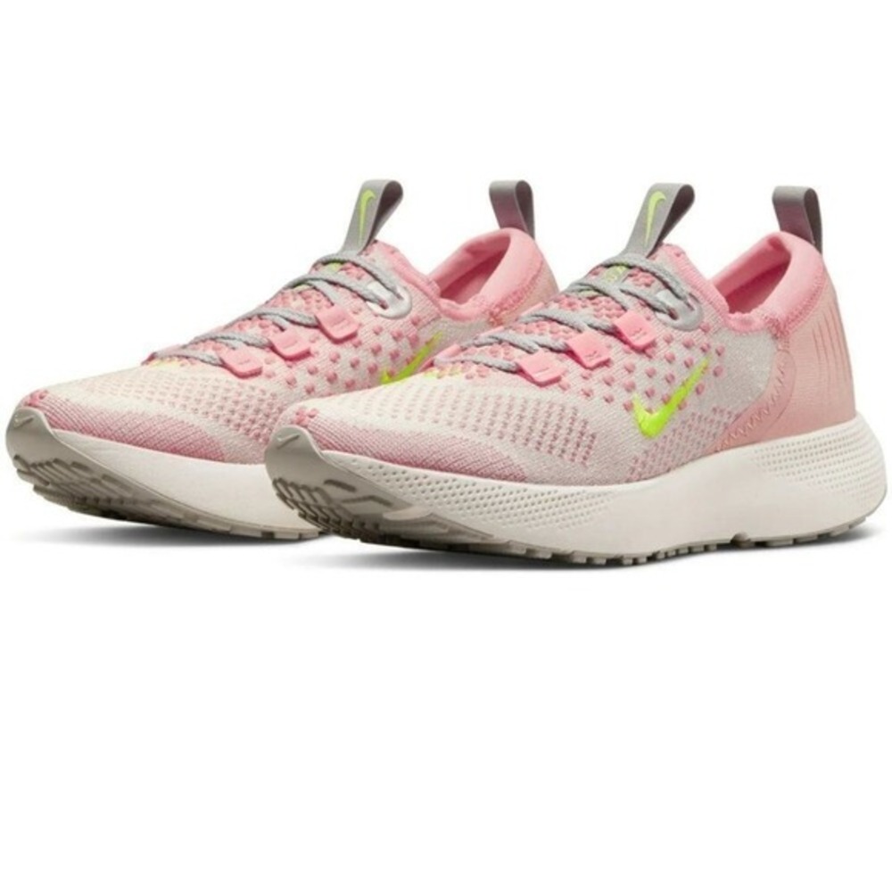 Nike Pink‎ Yellow White Escape Run Flyknit Running Shoe Women's size 10 new!!
